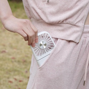 New Product <b>Mirror</b> LED <b>Small</b> FAN Portable Wearable Fans Mini 3 in 1 Portable Fan Rechargeable for Make up Outdoor Easy Carry - Product Image 3