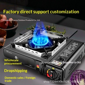 Fornello a <span class=keywords><strong>Gas</strong></span> Portatile in Acciaio Inox per Esterni con Dispositivo di Accensione per Hot Pot, Barbecue, Cucina, Uso Domestico e Alberghiero - Product Image 3