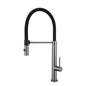 304 Stainless Steel Kitchen Mixer Tap Flexible Single Hole Pull Out Magnetic Kitchen Faucets With Pull Down Sprayer AT-SS8899-DX - Product Image 4