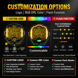 Luces <span class=keywords><strong>LED</strong></span> de Conducción de 5 Pulgadas, IP68 Selladas, Antivaho, para Camionetas, UTV, ATV, Motocicletas - Product Image 5
