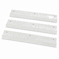 Support de Mahjong en Acrylique Nacré Blanc Personnalisé en Gros avec Poussoir Magnétique Motif Nuage Tourbillonnant Coquillage