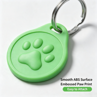 Etiqueta de Identificación GPS Antipérdida para Mascotas, Placa de Identificación con Código QR para Perros y Gatos, Material ABS