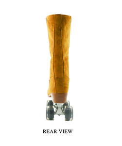 Populaire femmes <span class=keywords><strong>Quad</strong></span> Roller High Barrel Pu 4 roues tailles fixes chaussures de <span class=keywords><strong>patin</strong></span> à roulettes patins à roulettes de haute qualité - Product Image 2