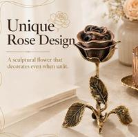 Brûleur d'encens vintage en forme de rose, support d'aromathérapie, décoration florale pour la maison, stylisation de bureau