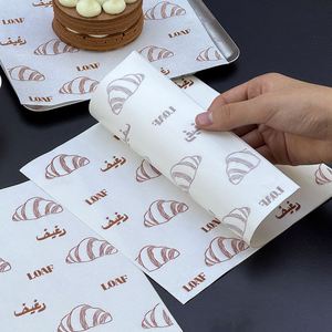 Custom Logo Biodegradable Baking PE Coated Wax Paper <b>Sheets</b> Greaseproof Recyclable for Food Grade Restaurants Sandwiches Cake - Product Image 4