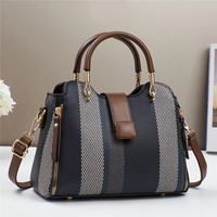 Sac à main fourre-tout décontracté pour femmes Lady Style fermeture à glissière léger en cuir PU doublure en Polyester personnalisable