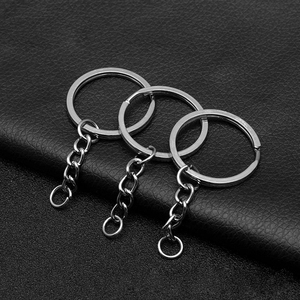 Porte-clés pendentif chaîne à quatre maillons plaqué or, anneau unique, accessoires de bijoux de bricolage, vente en gros de pièces et accessoires de sacs spéciaux - Product Image 5