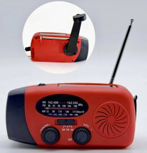 Radio de Emergencia Portátil de Manivela Solar de 2000mAh AM FM NOAA con Linterna LED y Banco de Energía para Camping y Preparación para Emergencias al Aire Libre - Product Image 5