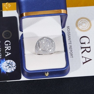 Hot Sale Hip Hop Moissanite <b>Ring</b> <b>Men</b> Iced Out Moissanite DiamondRing 925 Sterling Silver <b>Ring</b> Past Diamond Tester with GRA - Product Image 5