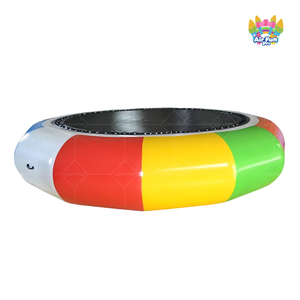 <span class=keywords><strong>Trampoline</strong></span> aquatique gonflable multifonctionnel en PVC, portable, avec échelle à cordes pour lac - Product Image 6