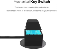 Clé mécanique externe ordinateur de bureau Power On Off LED PC Power Switch Button Extension Cable