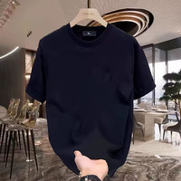 T-shirt Homme Sport d'Été Nouvelle Tendance Ample en Coton Manches Courtes Imprimé Décontracté Col Rond Design Simple