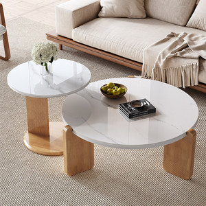NKAHS New French Cream Style Wood <b>Coffee</b> <b>Table</b> Modern Luxury Designer Durable High-end Living Room - Product Image 1