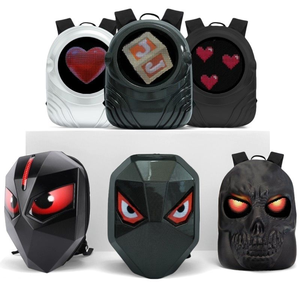 Mochila LED Eyes Knight con Control por Aplicación, Bolsa de Motocicleta Impermeable, Material ABS, Pantalla LED a Todo Color, Personalizable - Product Image 3
