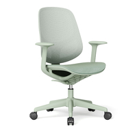 Chaise de bureau moderne et accessible aux personnes aveugles, à dossier mi-haut, réglable, ergonomique, en maille, pour ordinateur
