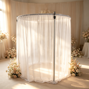 Adjustable Pipe Drapes <b>Backdrop</b> Stand Curtain <b>Frame</b> Kit for Stage Decorations in Weddings Events Parties - Product Image 1
