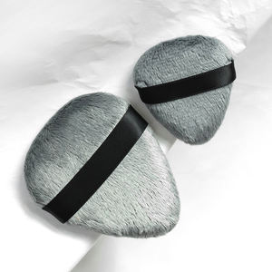 Pinkz Esponja de <span class=keywords><strong>Maquillaje</strong></span> de Microfibra de Larga Duración, Suave, Ecológica, para Polvo Facial, Cosmético, Gris, <span class=keywords><strong>Cosida</strong></span> - Product Image 4