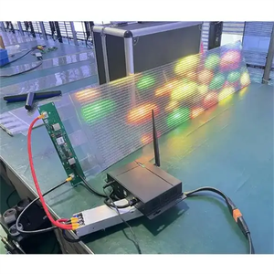 Прозрачные гибкие наружные цифровые вывески, рекламный материал, светодиодный дисплей, стеклянные панели, VIOS, гарантия 5 лет, высокая - Product Image 5