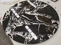 Carreaux de sol en pierre naturelle, marbre blanc et noir