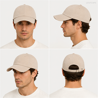Casquette de baseball en coton uni avec logo personnalisé, casquette de papa, visière incurvée réglable, logo OEM, marque privée, vente en gros, LOSTCAPS