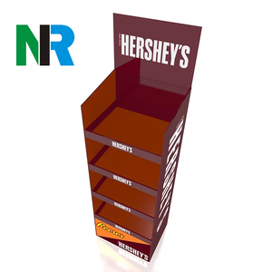 Thấp moq tùy chỉnh đồ ăn nhẹ các tông hiển thị đứng hạt bánh mì hiển thị giá kẹo thực phẩm sô cô la khoai tây sóng hiển thị các tông - Product Image 5