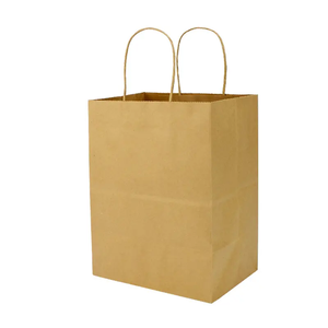 Kraft Paper <strong>Bags</strong> Craft Paper Shopping Clothing Gift <strong>Bag</strong> Food Take Away Disposable Kraft Paper <strong>Bags</strong> with Rope Handle - Product Image 3