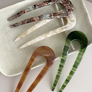 Nouvelle Pince à Cheveux en Acétate de Style Coréen Élégante et Polyvalente, Outil de Coiffure pour Chignon Chinois, Accessoire Capillaire, Fourchettes à Cheveux - Product Image 3