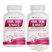 Gélules de vitamines pour cheveux, peau et ongles, soutien beauté pour la vitalité des cheveux, une peau éclatante et des ongles forts, certifié GMP, approvisionnement en gros