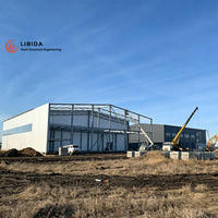 Structure de portique de construction rapide pour bâtiments industriels, destinée à la logistique industrielle et aux centres de stockage professionnels