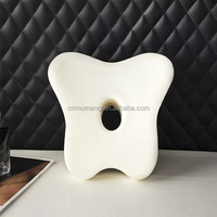 KK + Design ergonomique en forme de coeur en mousse à mémoire de forme oreiller détachable gris foncé pince jambe oreiller