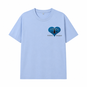 T-shirt personnalisé brodé pour réceptionniste vétérinaire, idéal pour l'été, avec logo d'hôpital vétérinaire, pour uniforme du personnel de clinique - Product Image 5