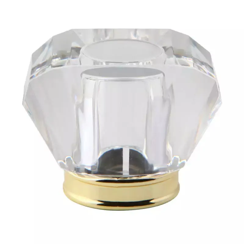 Vente en gros bouchon de parfum de luxe Transparent et bouchons de bouteille de parfum Transparent en or pour FEA15 mm vaporisateur de parfum