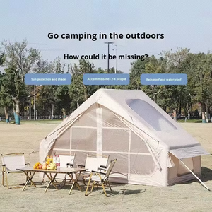 <span class=keywords><strong>Tente</strong></span> gonflable familiale de luxe 6,3 m² légère et portable en tissu Oxford, imperméable 3000+, <span class=keywords><strong>pour</strong></span> trois saisons, 3-4 personnes, <span class=keywords><strong>pour</strong></span> l'extérieur - Product Image 4