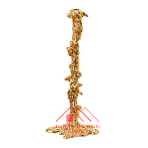 เชิงเทียนโลหะสีทองโบราณสำหรับตกแต่งโต๊ะแต่งงานเชิงเทียนอลูมิเนียมสำหรับโต๊ะอาหารค่ำ - Product Image 2