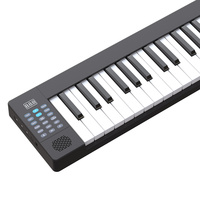 Piano numérique portable pliable à 88 touches avec double haut-parleur, clavier électronique standard portable, piano numérique