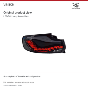 Paires de feux arrière à LED pour BMW Série 2 F22, lentille rouge - Product Image 2