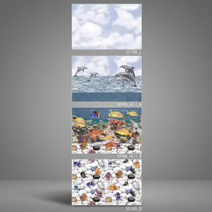Pebble and Sand Stone Design Carreaux muraux en céramique glaçure numérique 300x450mm 30x45cm 12x18 pour salle de bain et intérieur de toilette - Product Image 4