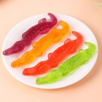 Bonbons gélifiés personnalisables de haute qualité, fabricant en gros, bonbons gélifiés halal en forme de crocodile
