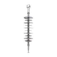 Isolateur de suspension composite polymère Oumude FXBW-36/70 35 kV, dispositif de protection contre la foudre pour la support des lignes de transmission aériennes
