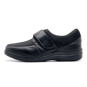 Meilleure qualité orthopédique chaussures en cuir médical Patients diabétiques orteil de sécurité semelle intérieure en caoutchouc printemps automne modèle large oedème chaussures - Product Image 3