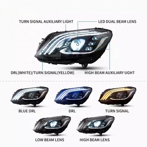 Phare de voiture pour Benz W205 Classe C C200 C260 C300 Assemblage Phare LED Clignotant Feux de route Lentille de projecteur 2015-2021 - Product Image 2