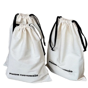 Sac à poussière en coton à cordon de serrage grande capacité, vente en gros d'usine, pochette d'emballage cadeau écologique - Product Image 1