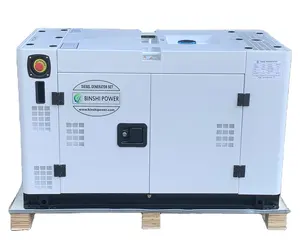 Silent 10KVA 12KVA 15KVA 10KW 12KW 15KW16KW Single Phase AC DC Portable Diesel Generator Set Small Inverter Diesel Generator