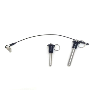 Pasadores de Bloqueo de Bola de Acero Inoxidable de Aleación M5-M25 con Botón de Presión y Liberación Rápida, con Cable de 24cm y Acabado Pulido - Product Image 2