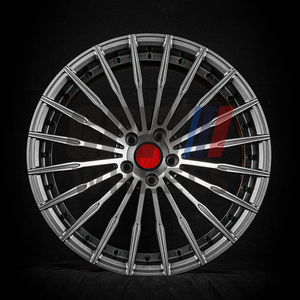 Thin Multi Spoke Concave Three Piece Forged Alloy Rim With Wheel Center Cover Custom Surface Finish Universal Fit Aftermarket - Product Image 5