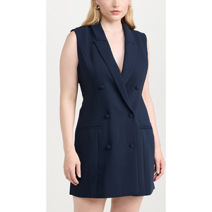 <span class=keywords><strong>Mini</strong></span> <span class=keywords><strong>abito</strong></span> personalizzabile <span class=keywords><strong>doppiopetto</strong></span> per donna stile formale da ufficio Casual da ufficio con tasche a balze lavabili antistatiche - Product Image 3