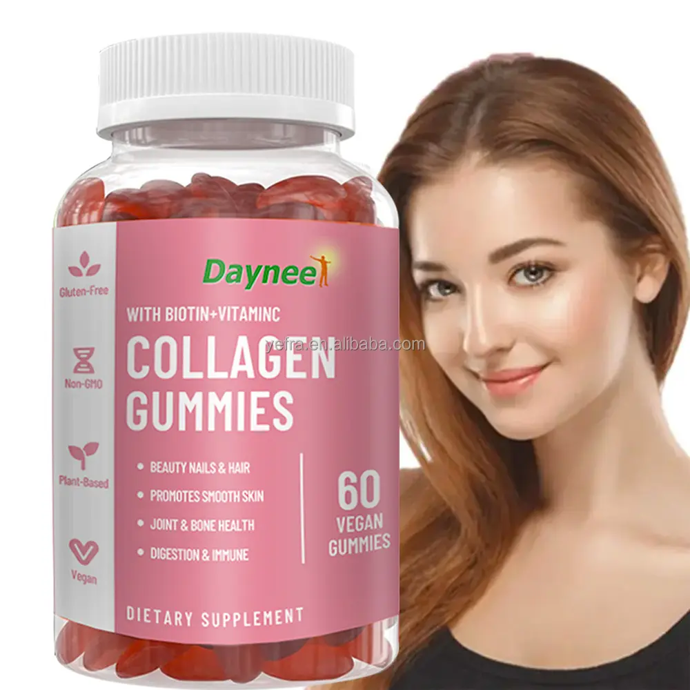 Kollagen-Gummi Eigenmarke L-Glutathion Hautpflege-Supplements Ernährungsgesundheits-Gummi für Antioxidantien Hautgehälter