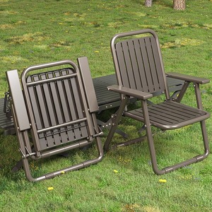Chaise pliante portable d'extérieur 54x56x83 cm, chaise de jardin pliable pour pique-nique, plage, camping - Product Image 1