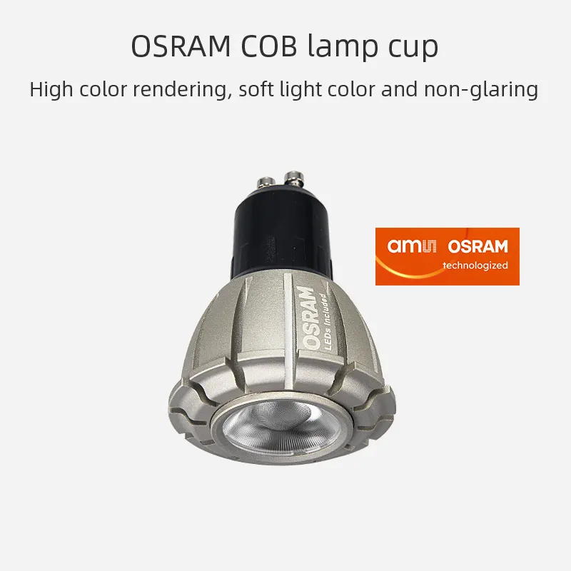 Universal GU10 Base Ahorro de energía Alto CRI Aluminio Spot Bombillas con OSRAM Ra97 LED para el hogar Oficina