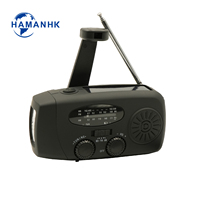 Radio d'urgence portable 2023 avec générateur à manivelle AM/FM, batterie externe 2000 mAh, lampe de poche SOS, chargeur de téléphone extérieur, tendance
